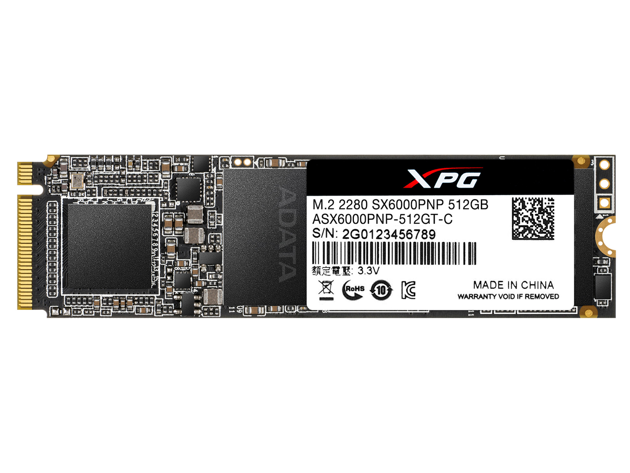 ADATA　XPG SX6000 Pro ASX6000PNP-512GT-C